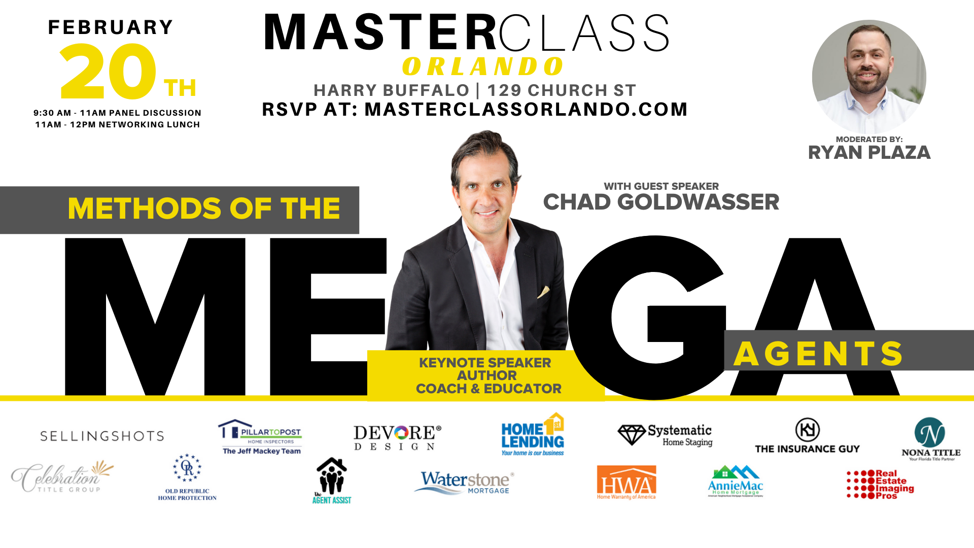 Masterclass Orlando - Methods of the MEGA Agents with Chad Goldwasser