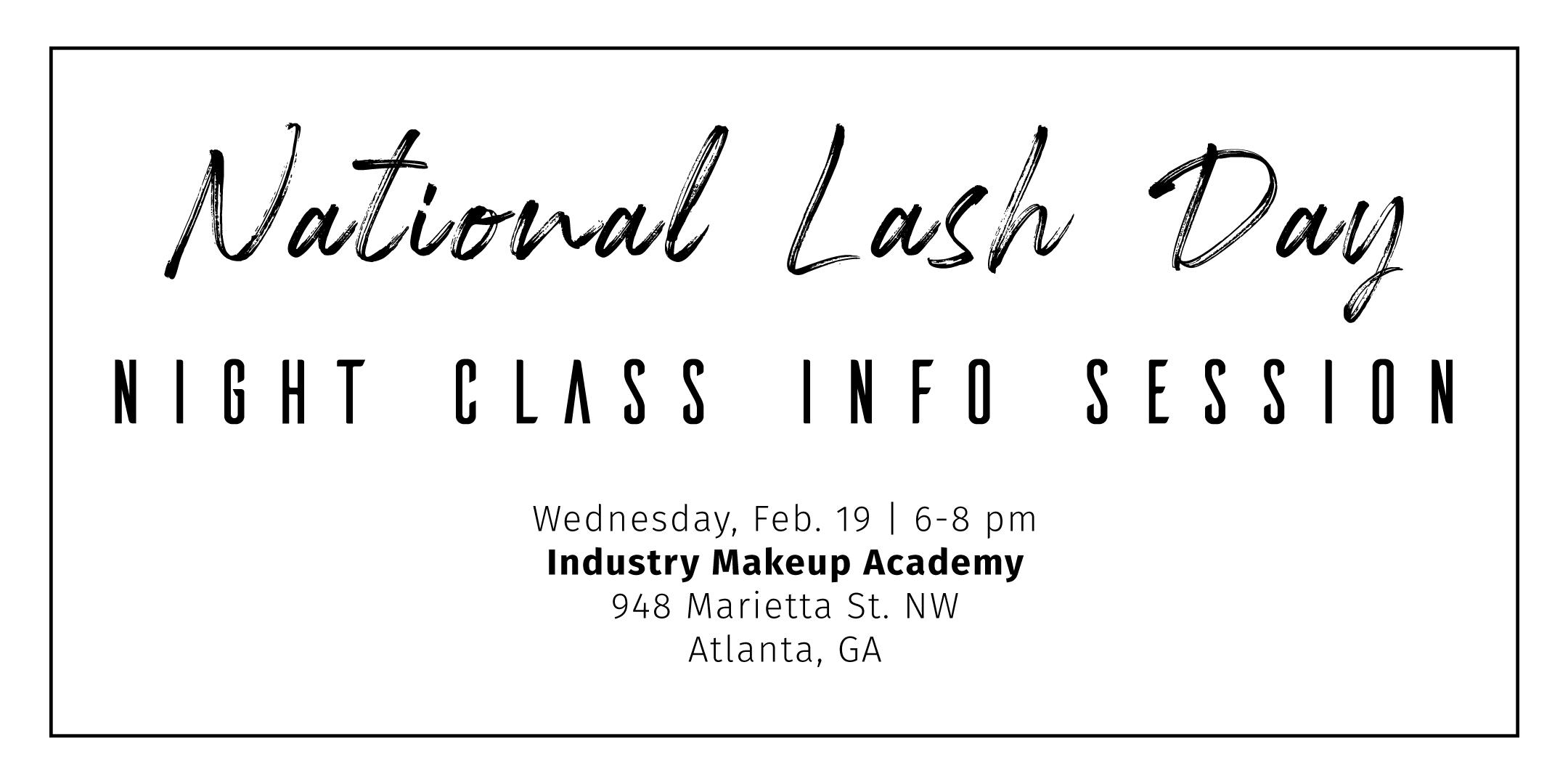 National Lash Day - Night Class Info Session