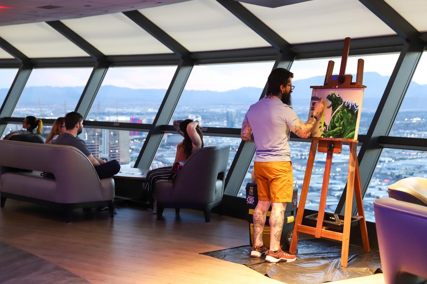 Vegas Made Live Art Auction: 20 artists on the 108th floor of the STRAT!