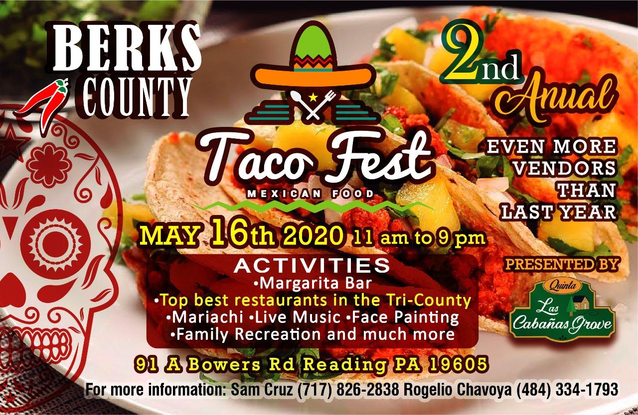 Berks County Taco Fest 16 MAY 2020
