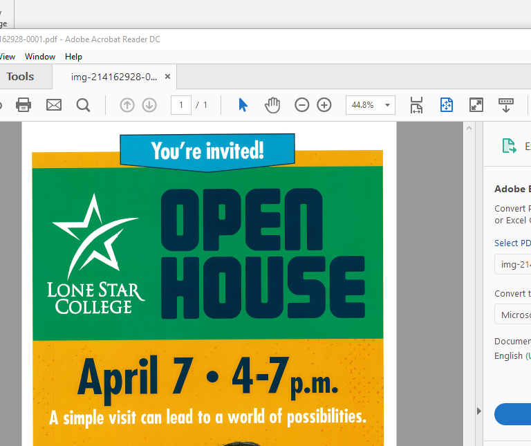 Lone Star College- University Park Open House