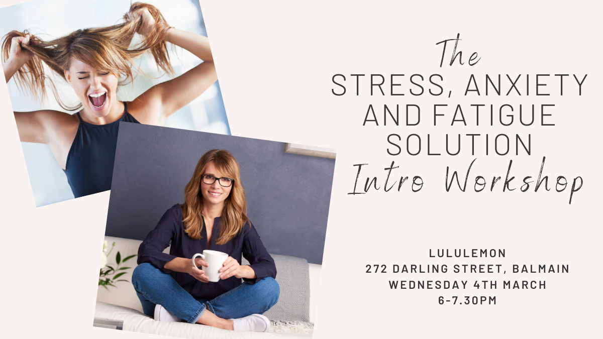 The Stress, Anxiety and Fatigue Solution Intro Workshop