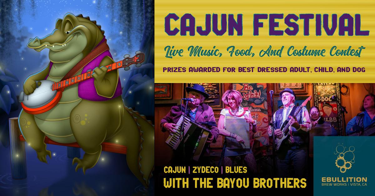 Cajun Festival With Live Music, Food, And Costume Contest