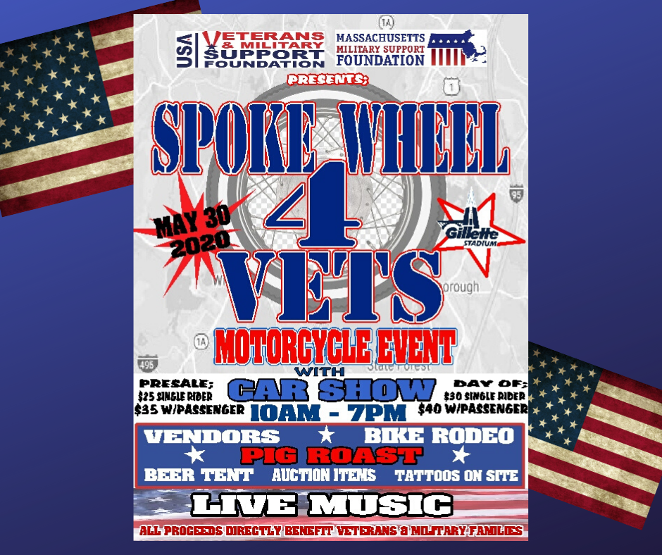 Spoke Wheel 4 Vets Motorcycle Event With Car Show