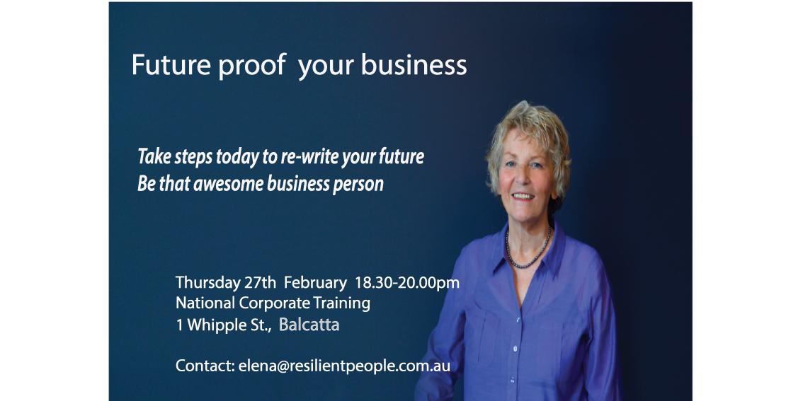 New Stressproof Your Business workshop