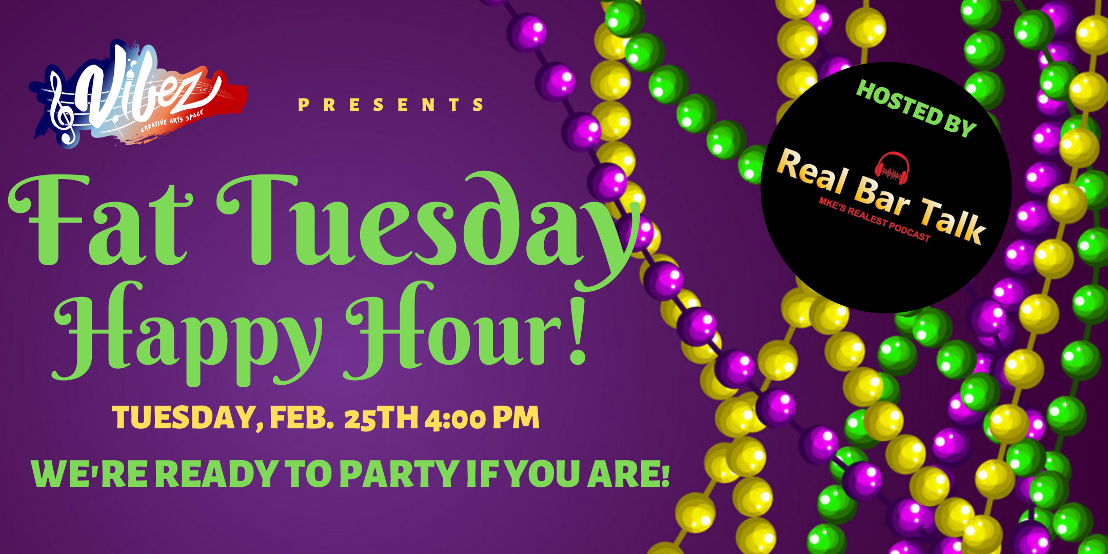 Fat Tuesday Happy Hour!