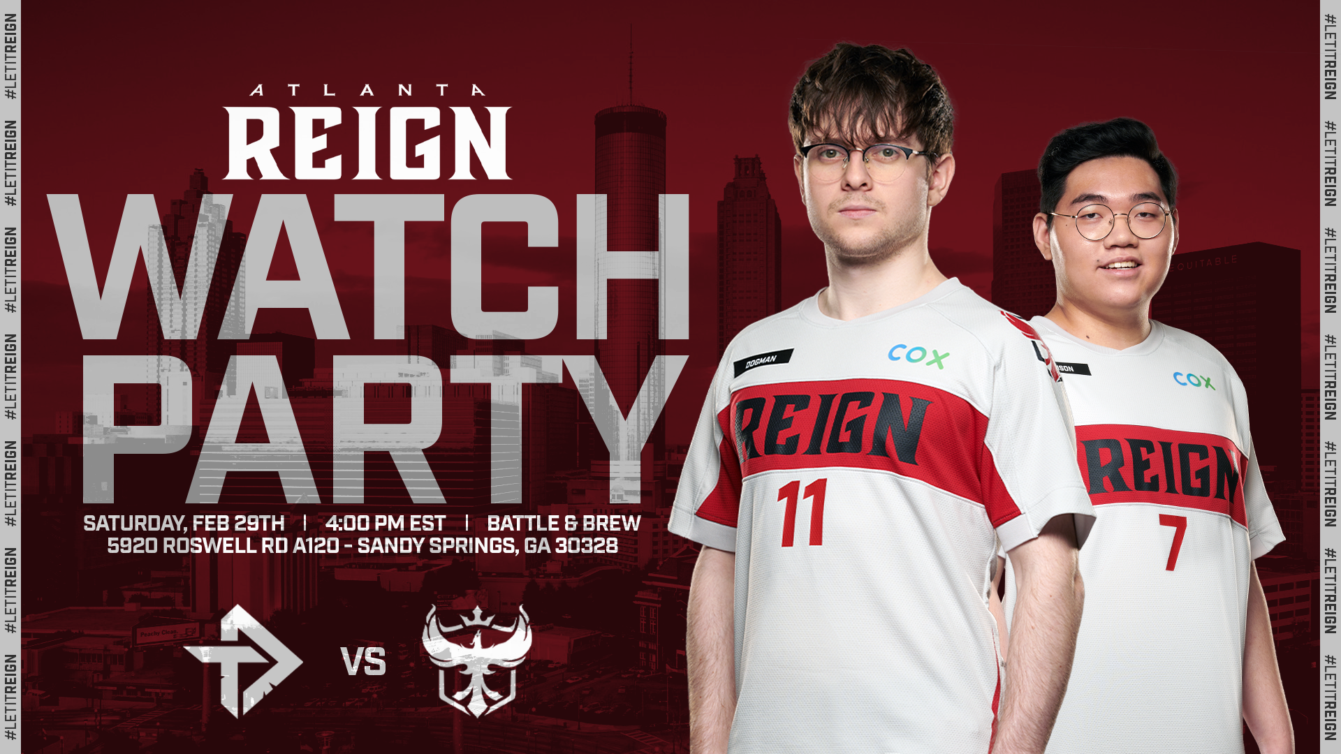 Atlanta Reign 2020 Opening Day Watch Party