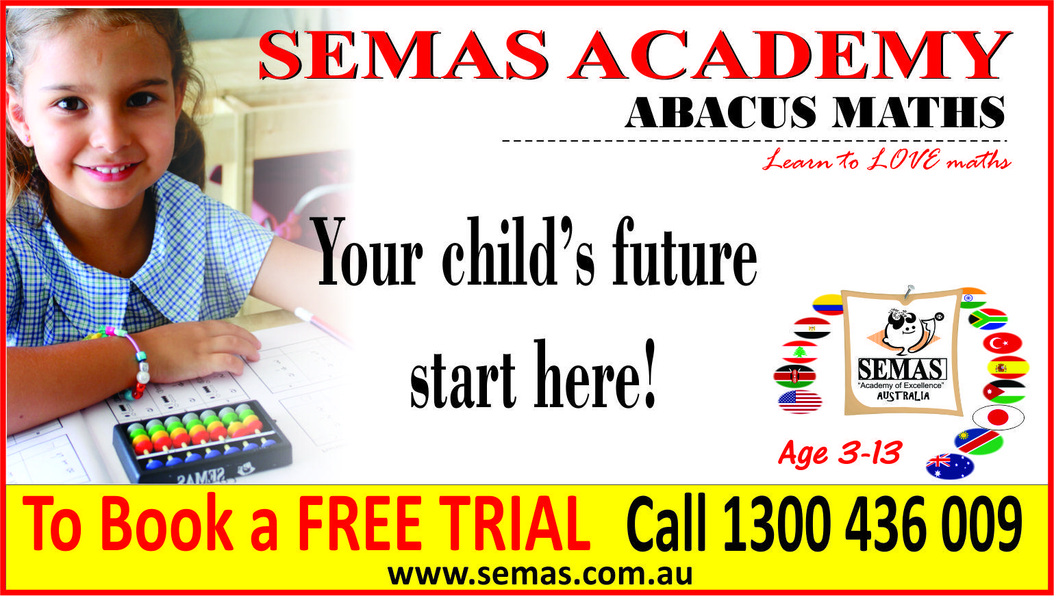 ABACUS MATHS program for 3-4 year olds, preschoolers (free trial)