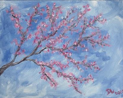 'Cherry Blossom' - Fun Paint and Sip Event