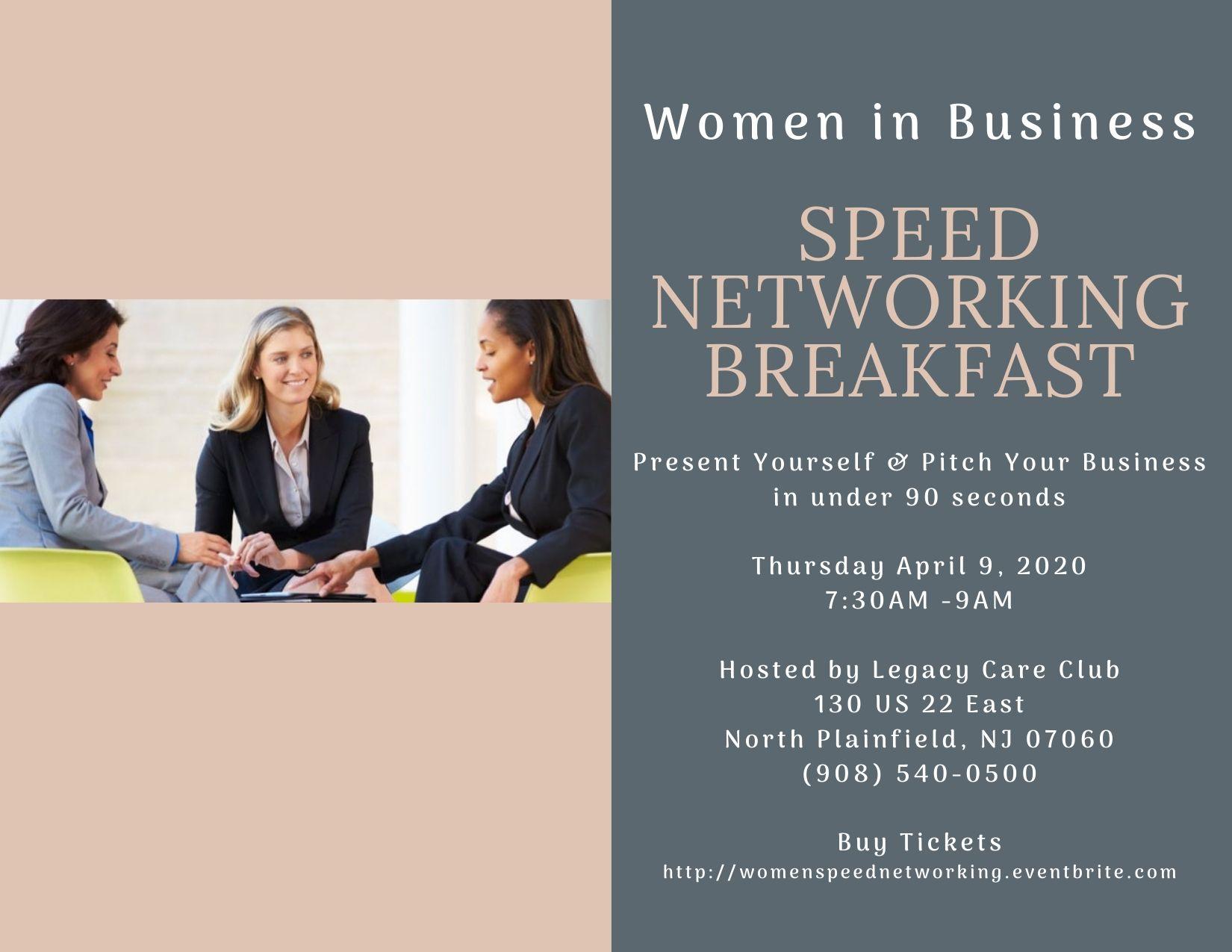 Women In Business Speed Networking Breakfast