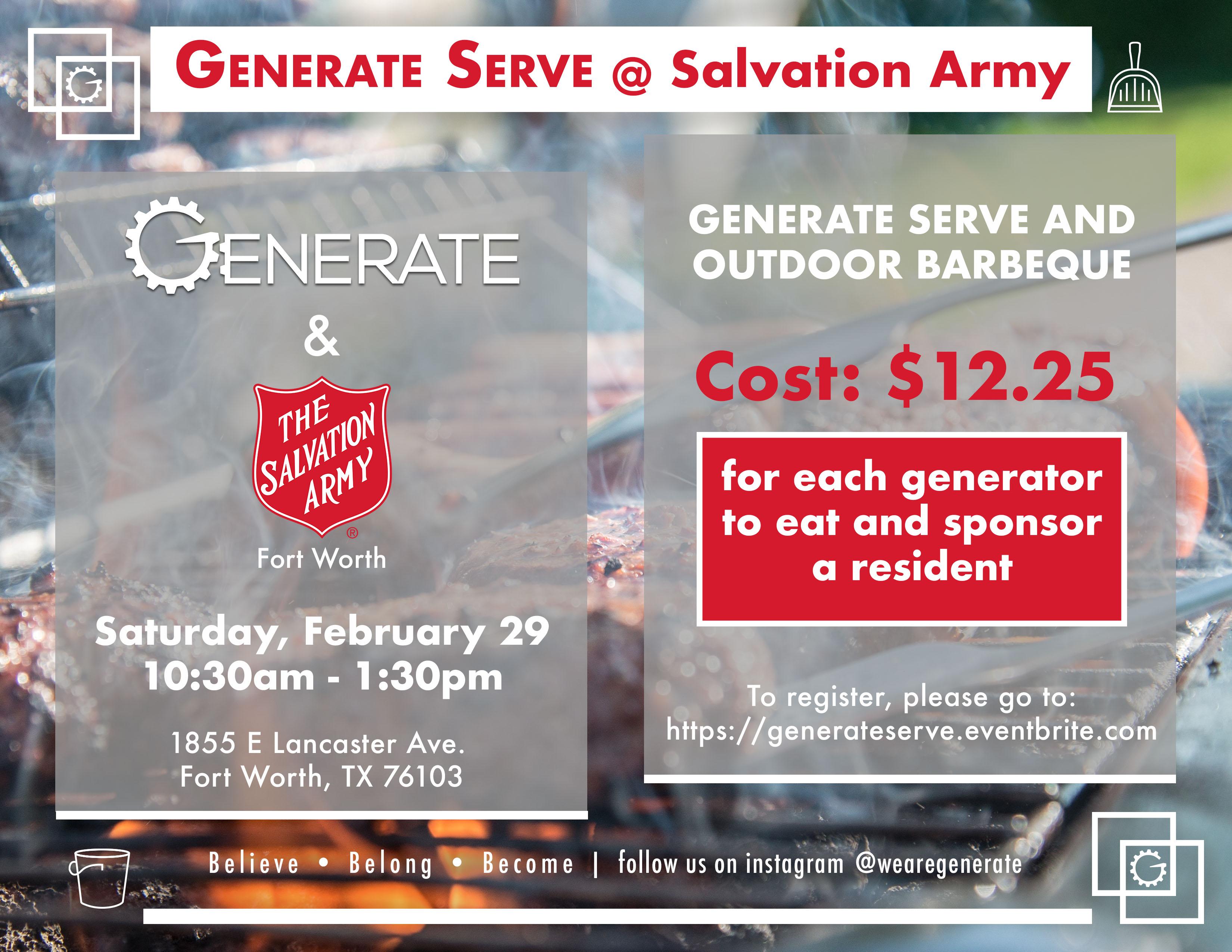 Generate Serve @ Salvation Army