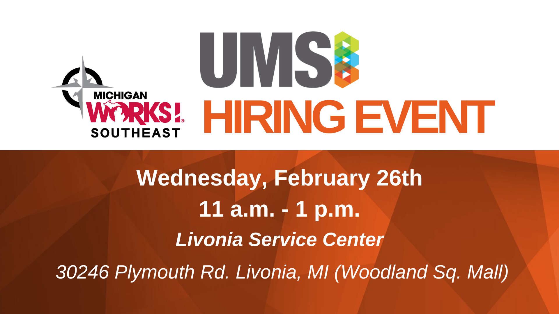 UMS Field Services Hiring Event | Livonia