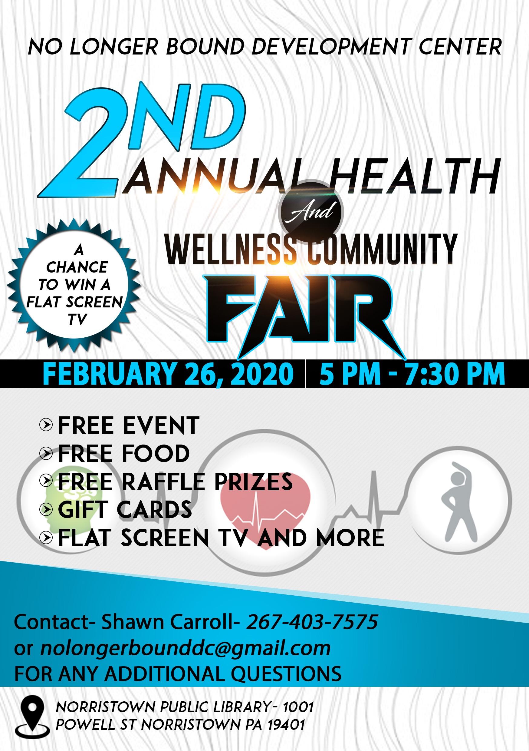 NLBDC Present's the 2nd Annual Health & Wellness Community Fair