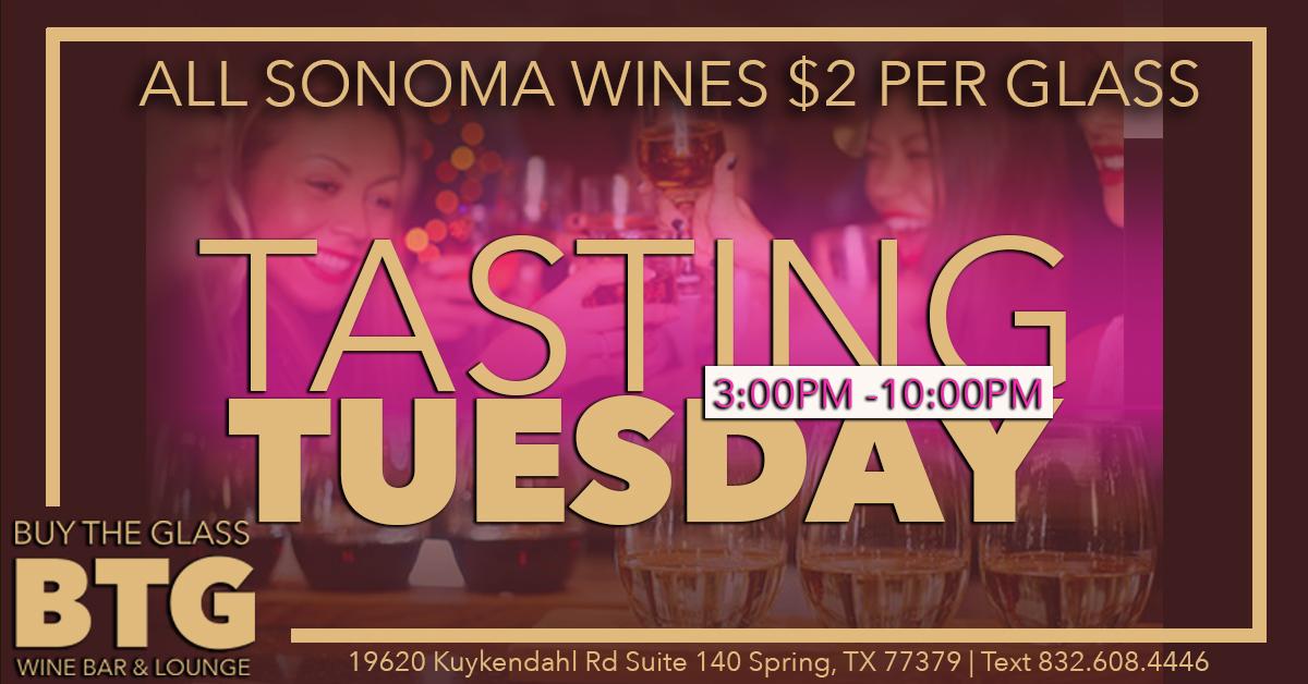 Tasting Tuesday | Wines $2 Per Glass