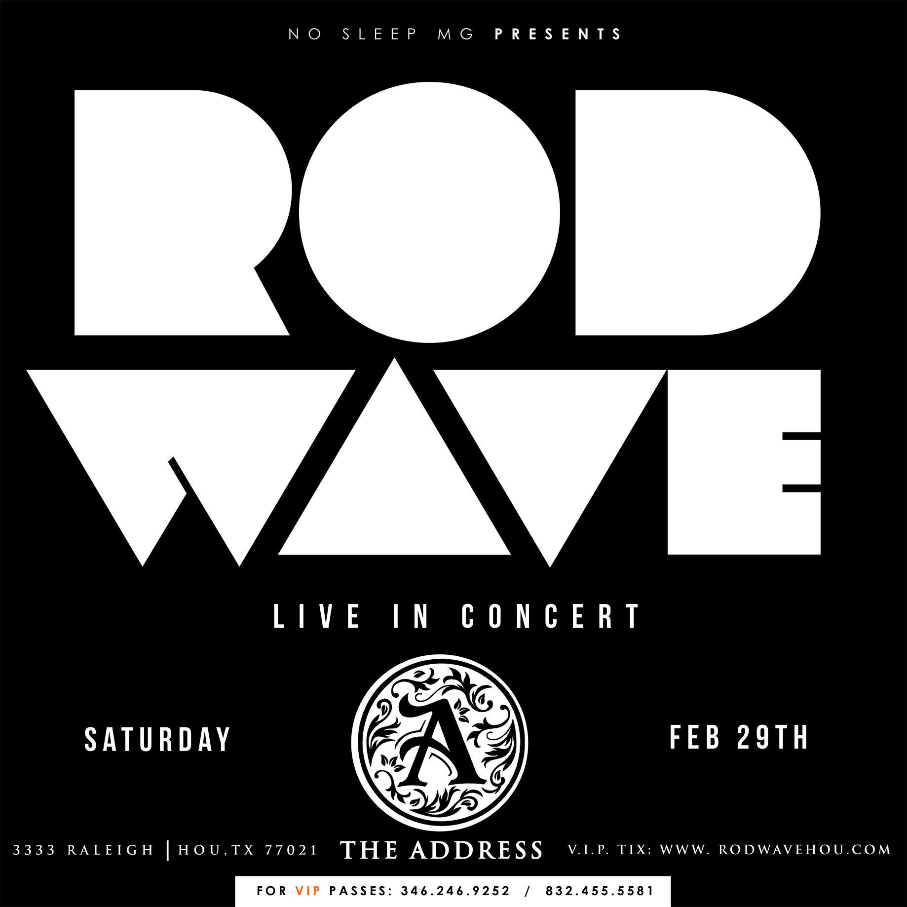 Rod Wave Performing live