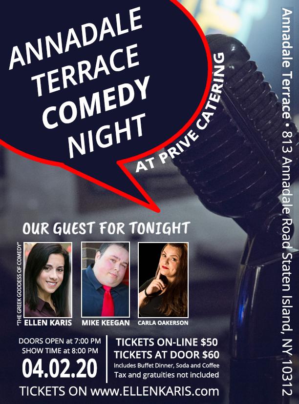Annadale Terrace Comedy Night at Prive Catering