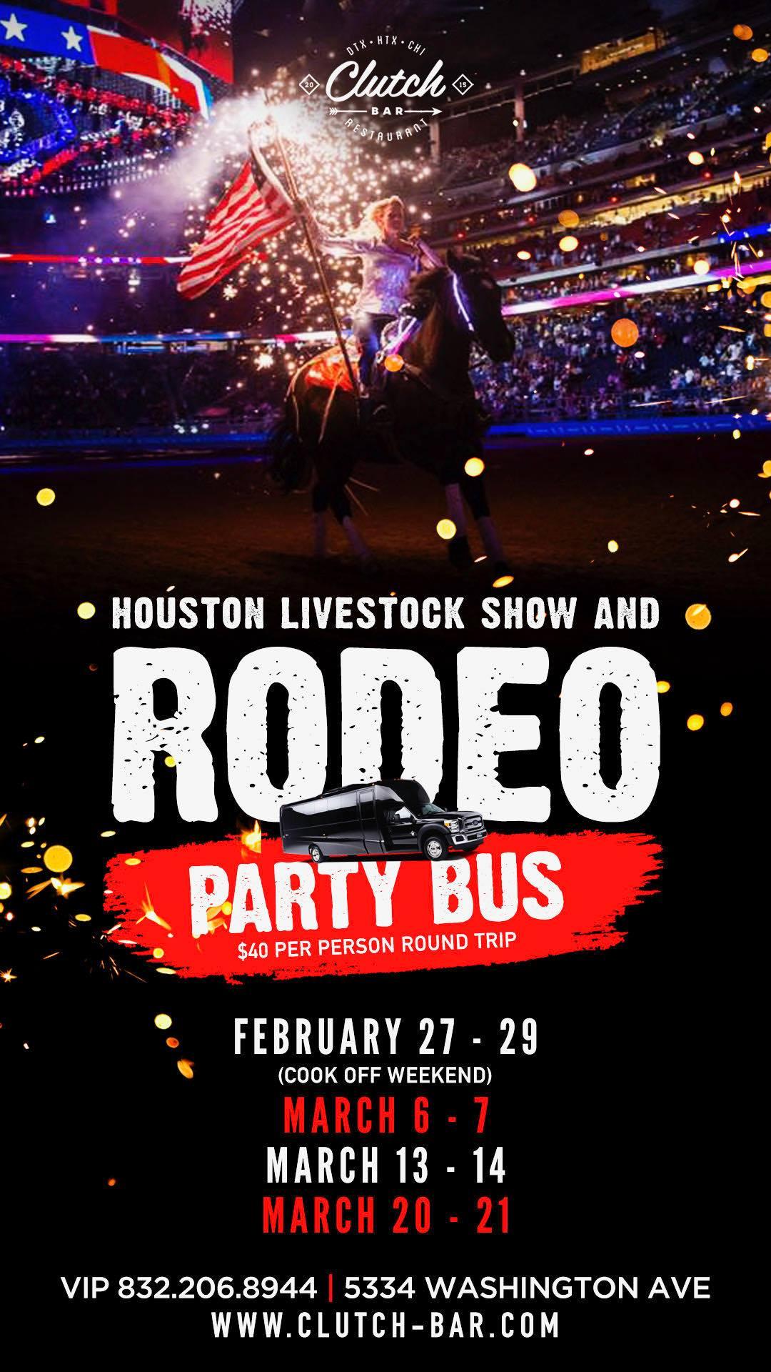 Houston Rodeo Party Bus