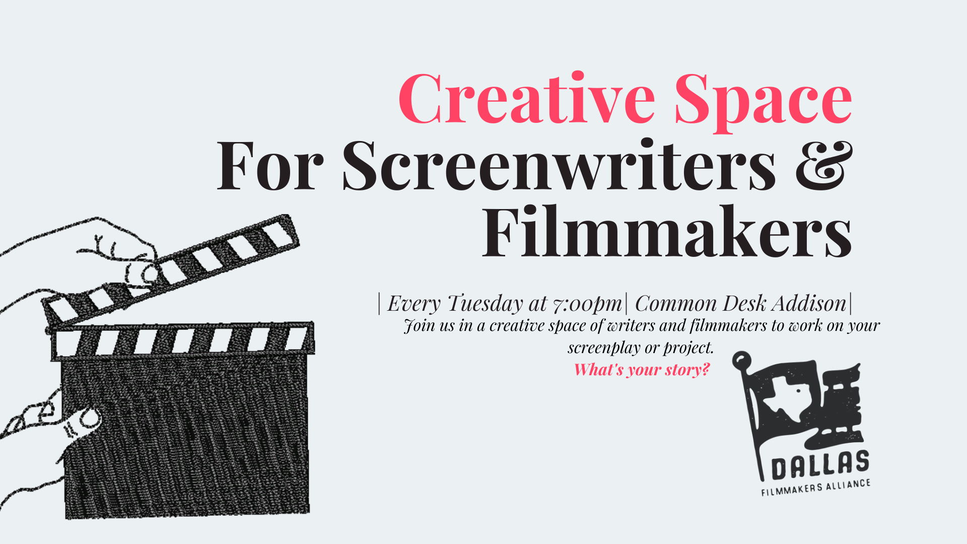 Creative Space for Screenwriters & Filmmakers