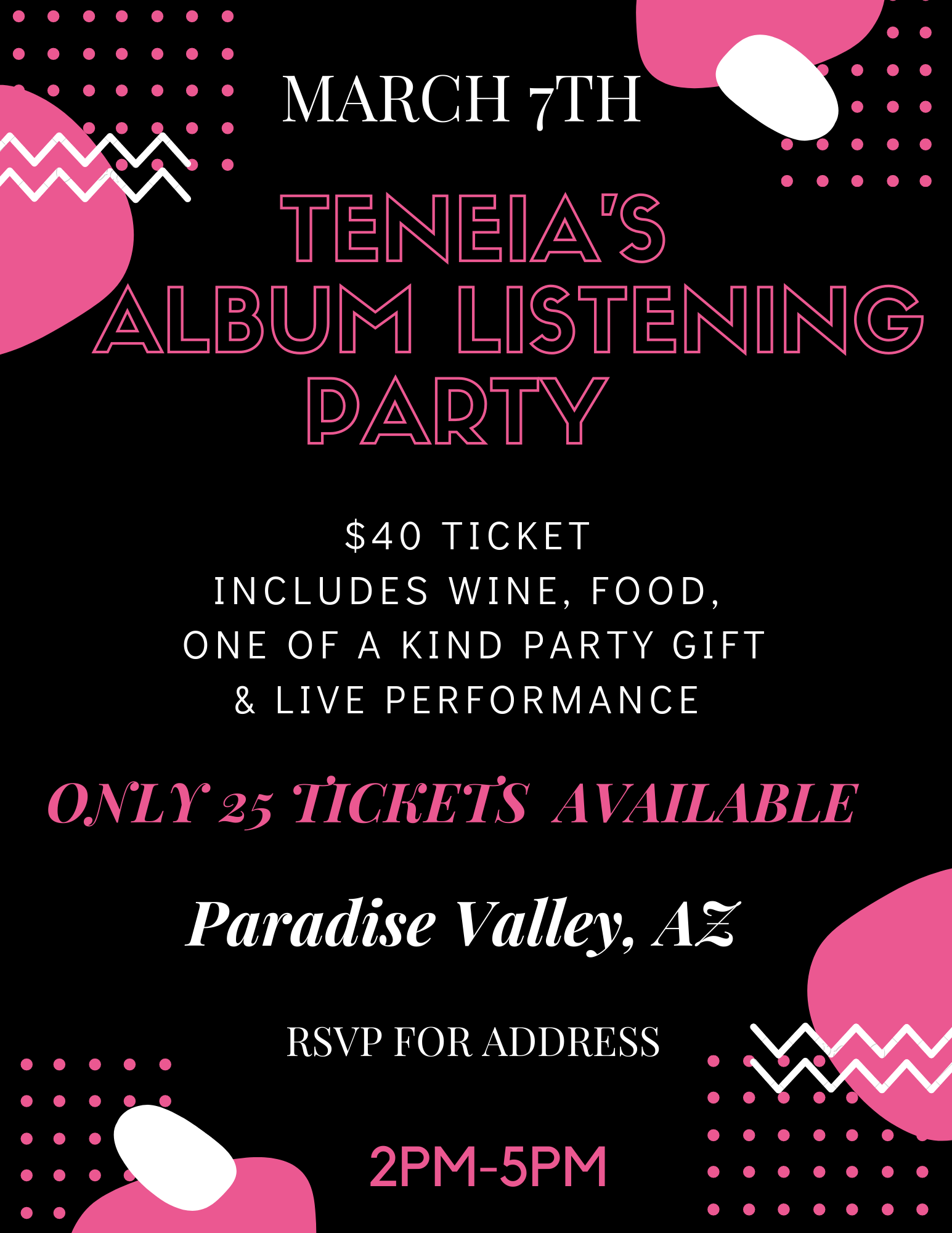 Teneia's Album Listening Party 