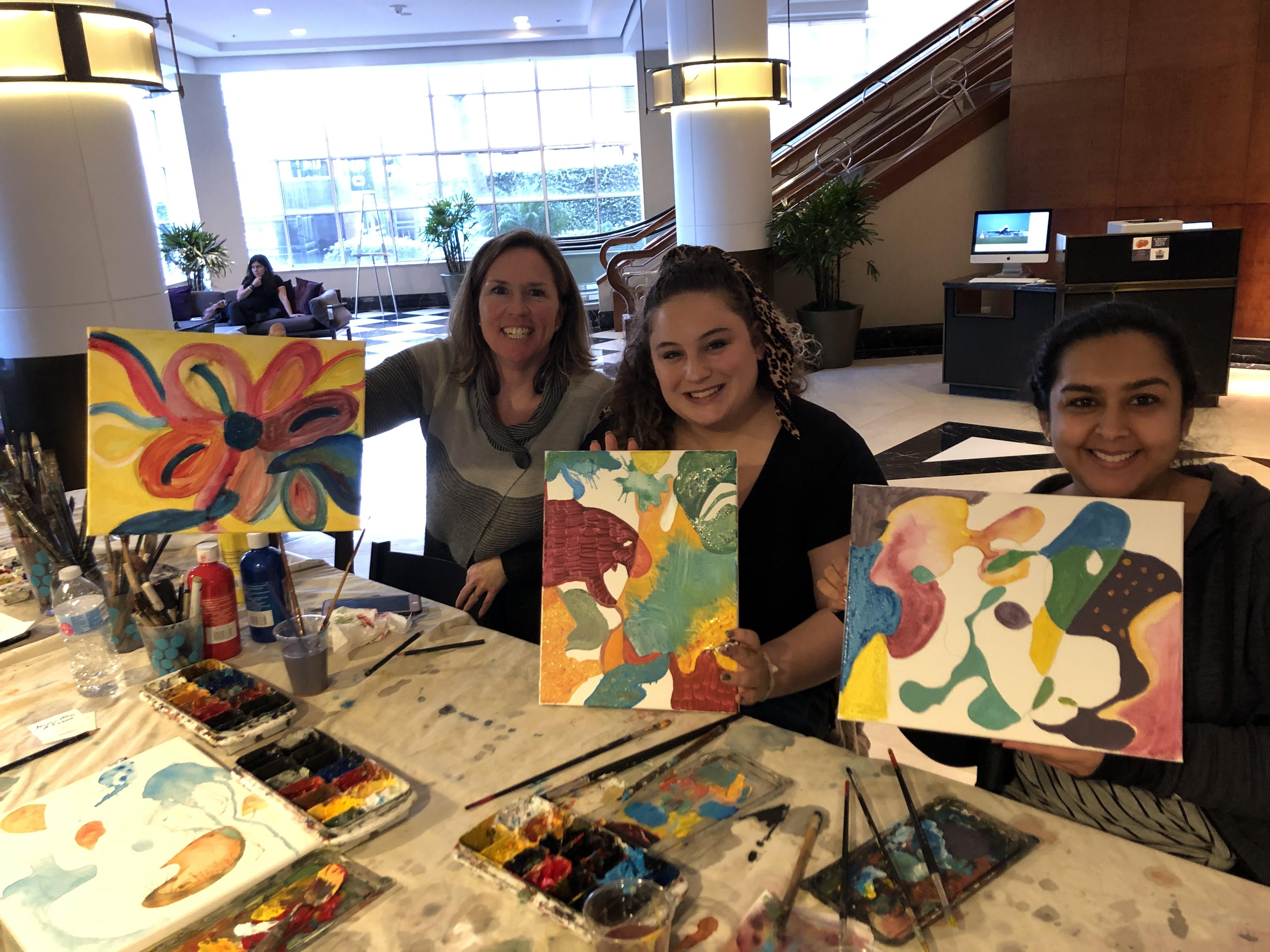 Abstract Painting workshop at The Park Central Hotel