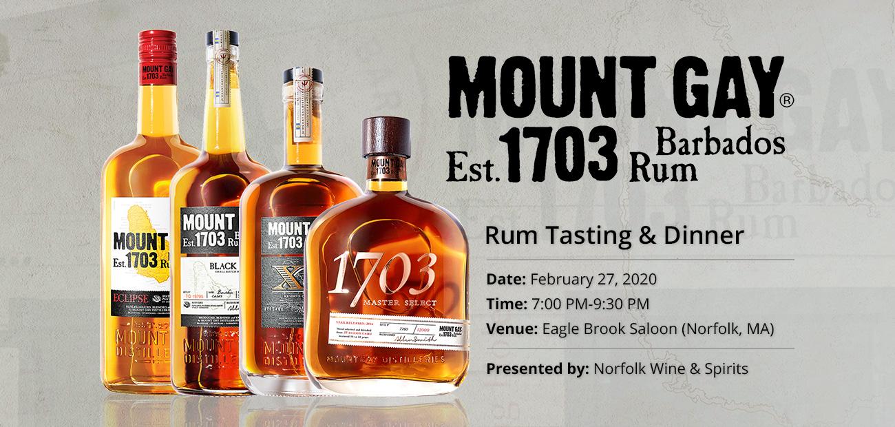 Mount Gay Rum Tasting at Eagle Brook Saloon with Jason Cousins