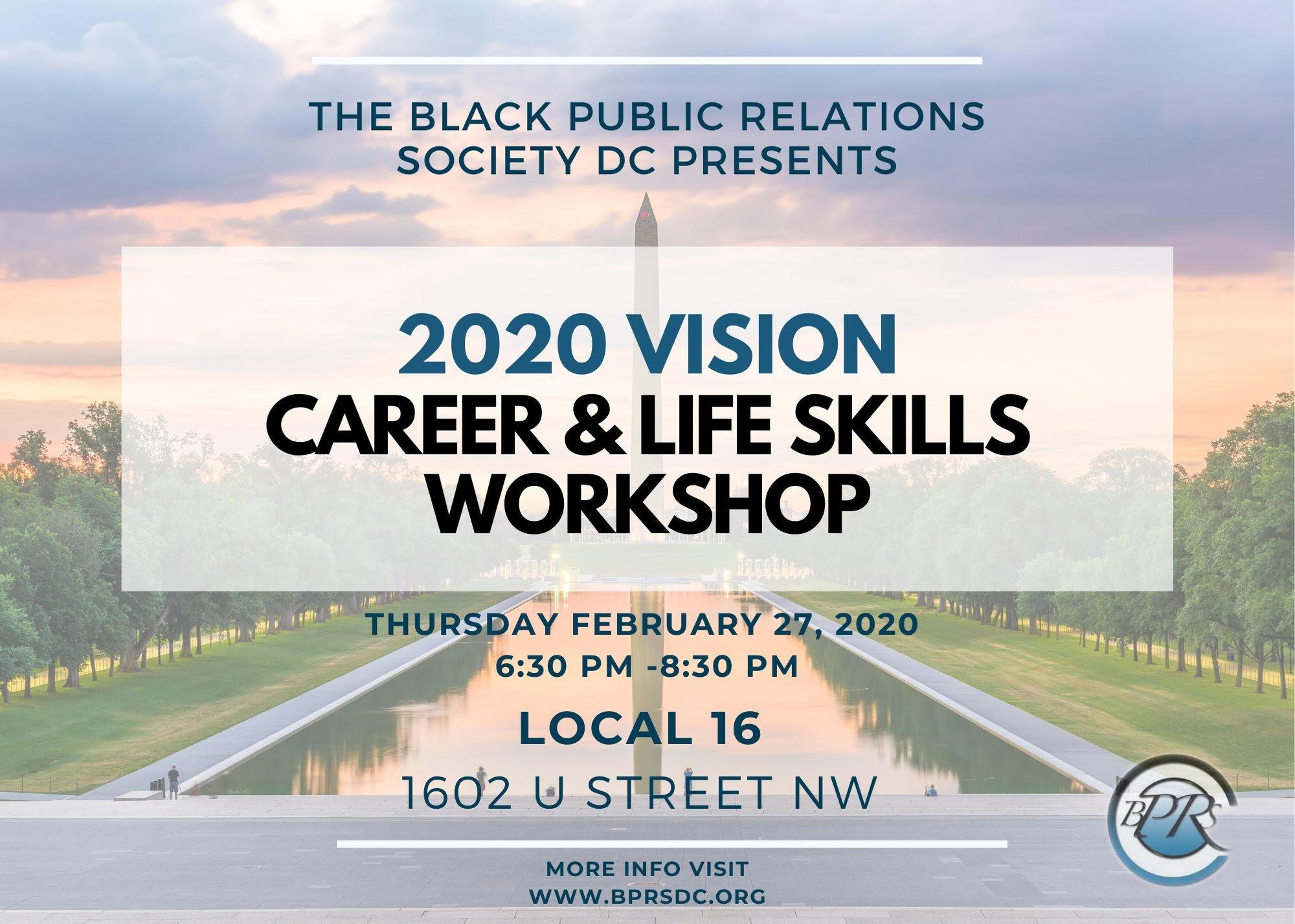 2020 Vision: Career & Life Skills Workshop