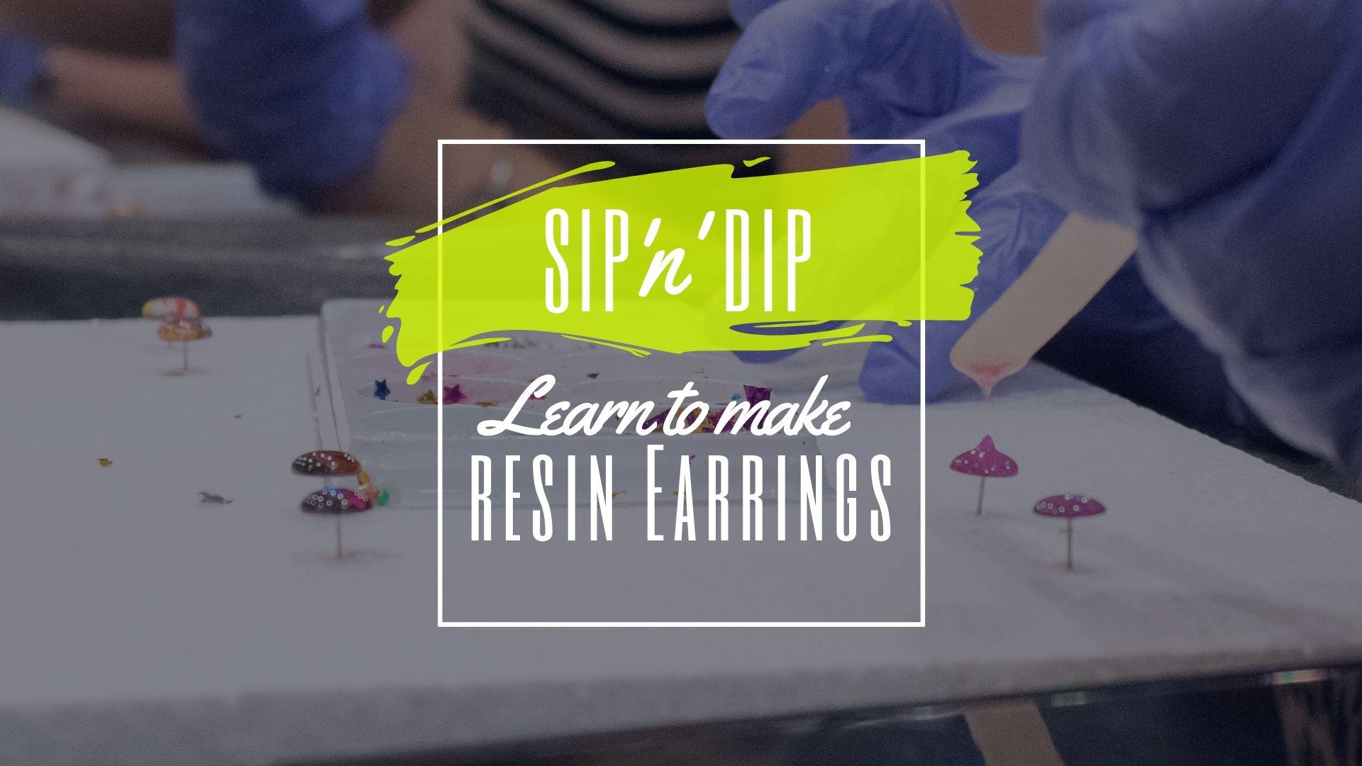 Jets Ipswich - Grab a glass of wine and learn to make resin earrings!