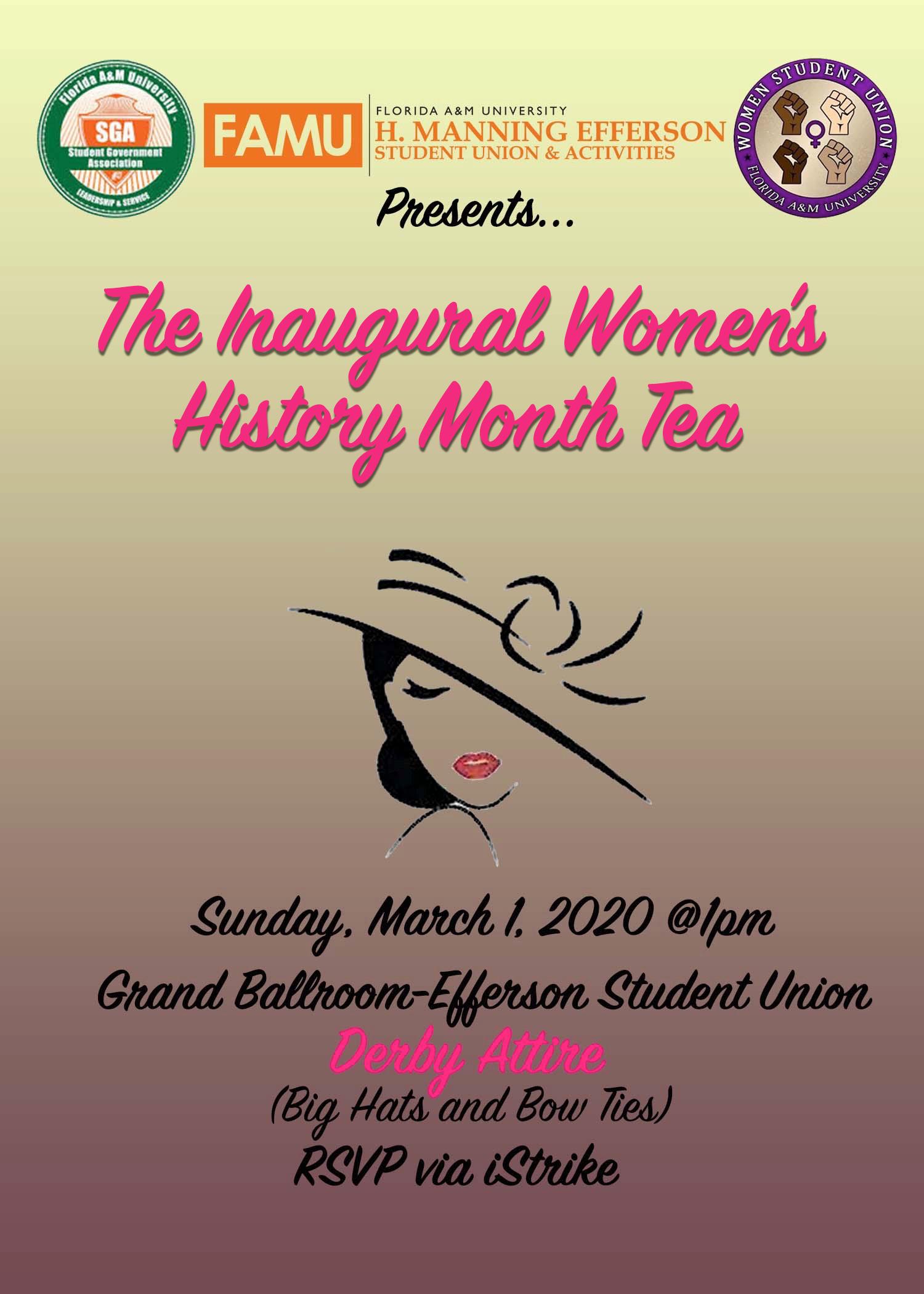 The Efferson Student Union's Inaugural Women's History Month Tea