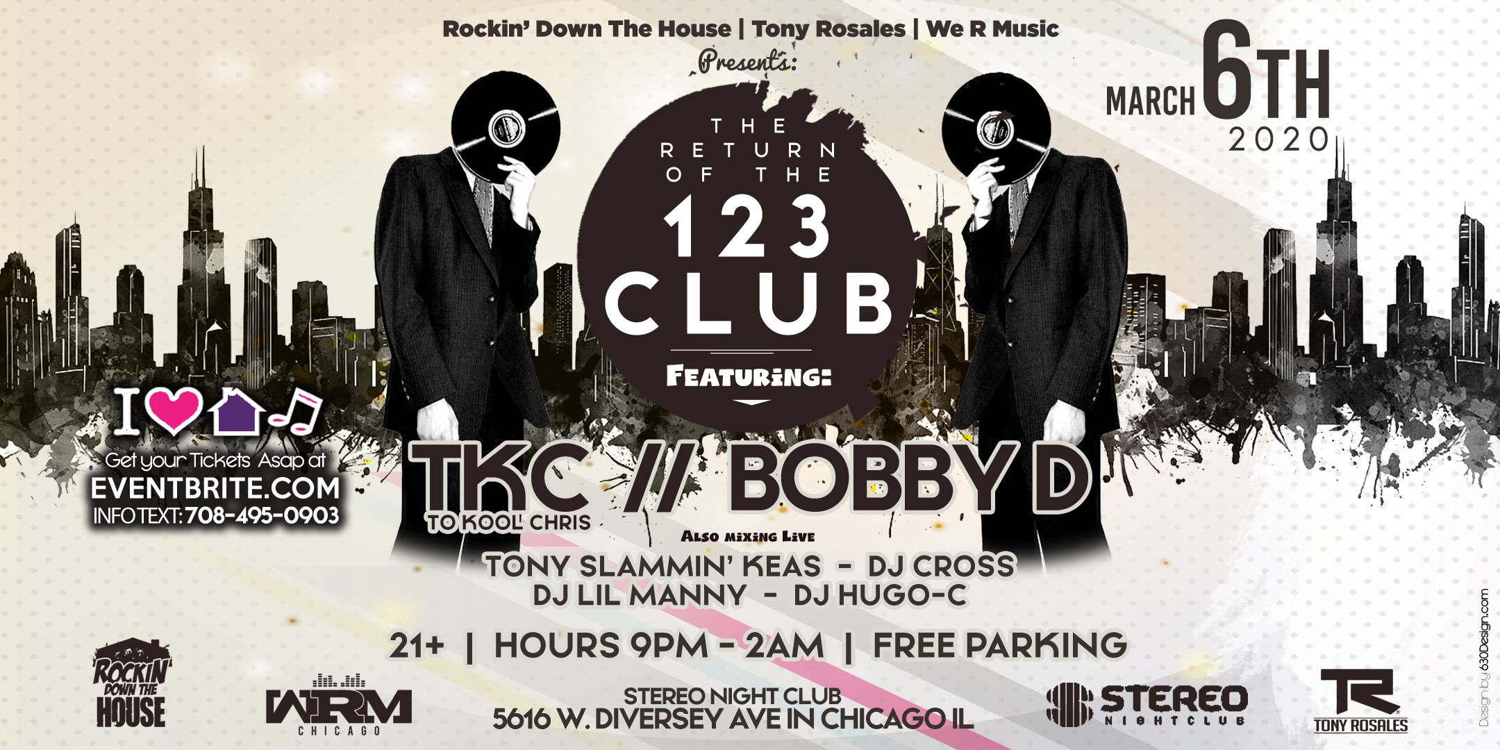 TKC & BOBBY D Live at the Return of the 123 Club - 6 MAR 2020