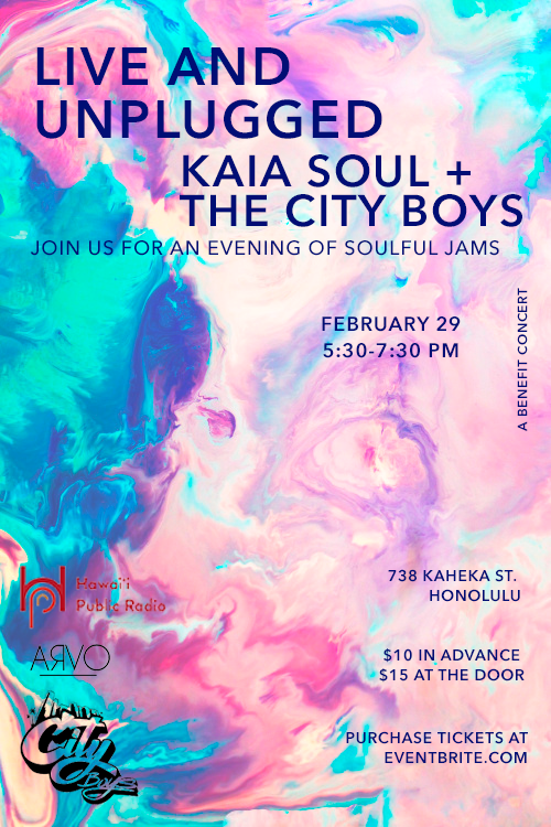 Live and Unplugged with KAIA SOUL + THE CITY BOYS