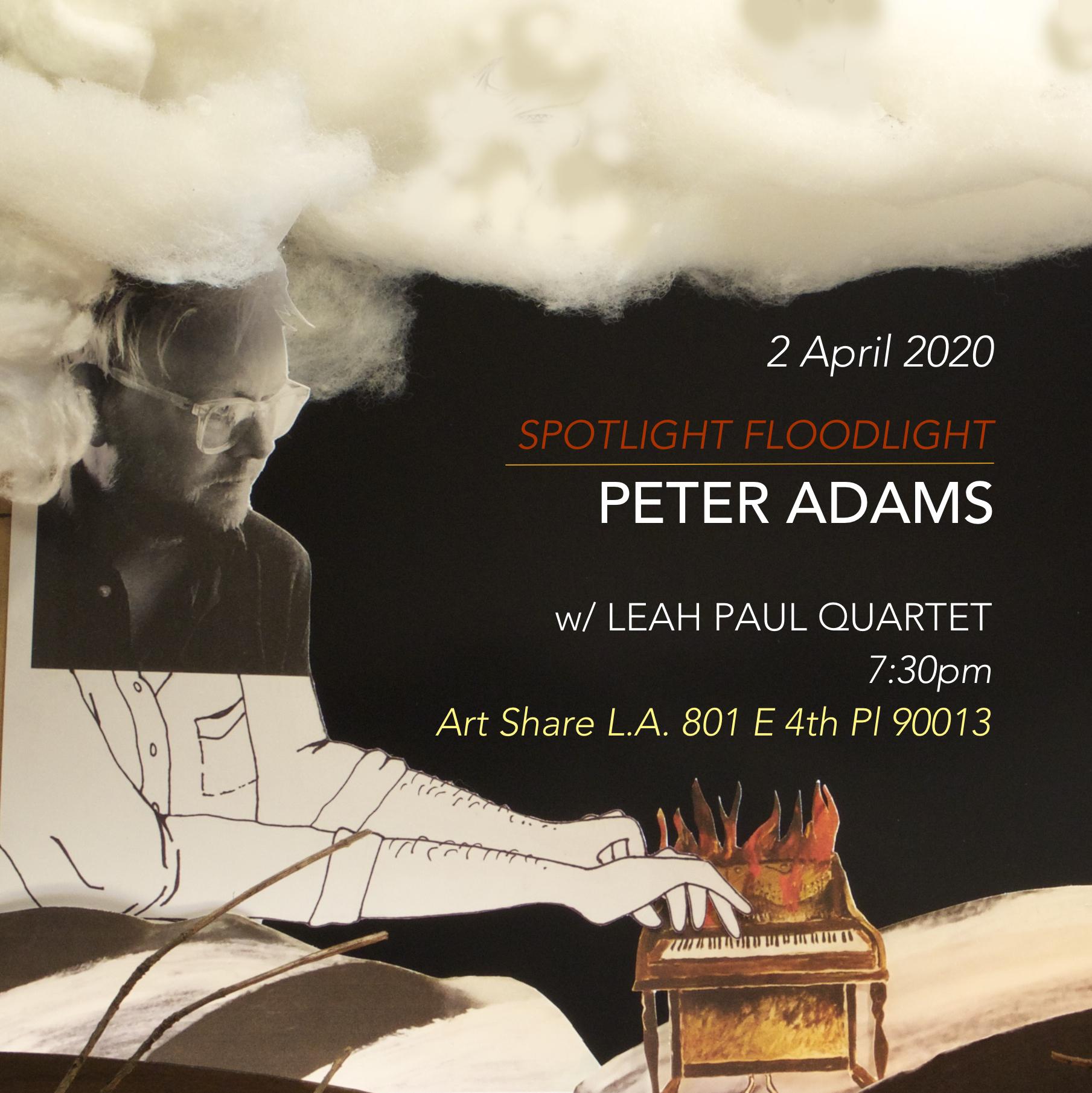 Peter Adams w/ Leah Paul Quartet