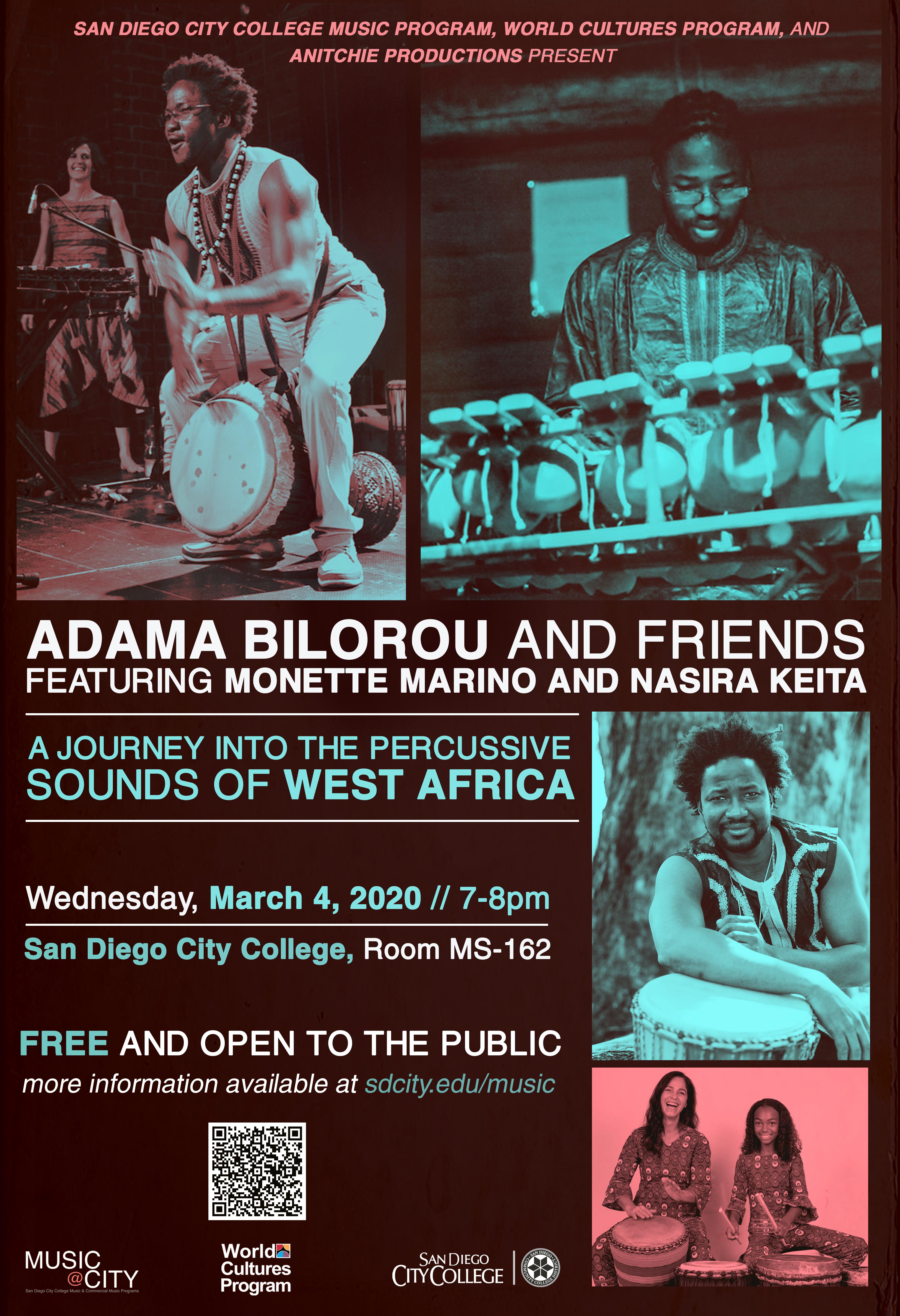 Traditional African Percussion Concert @ City College Wednesday 3/4