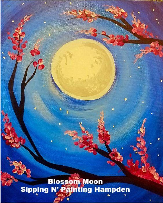 Paint Wine Denver Blossom Moon Fri April 10th 6:30pm $35
