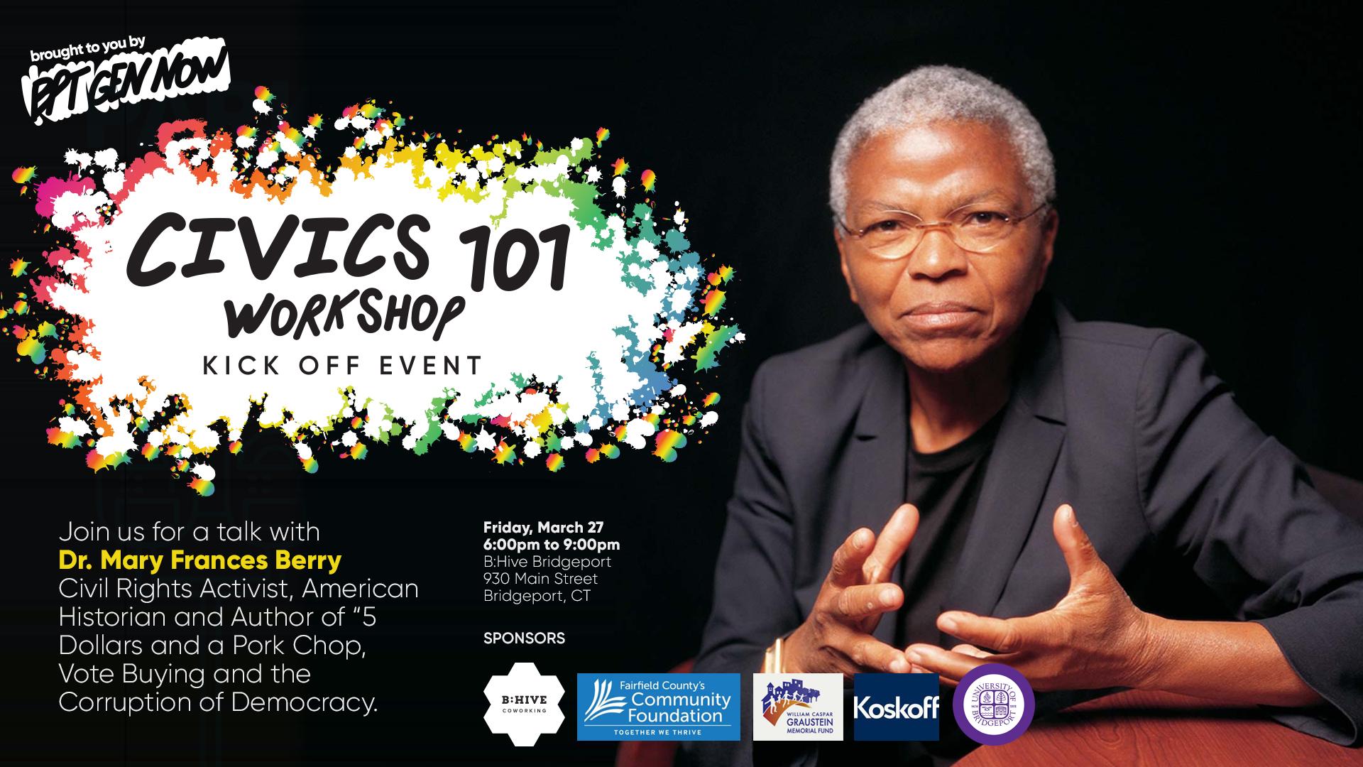 Civics 101 Kickoff Event: Dr. Mary Frances Berry