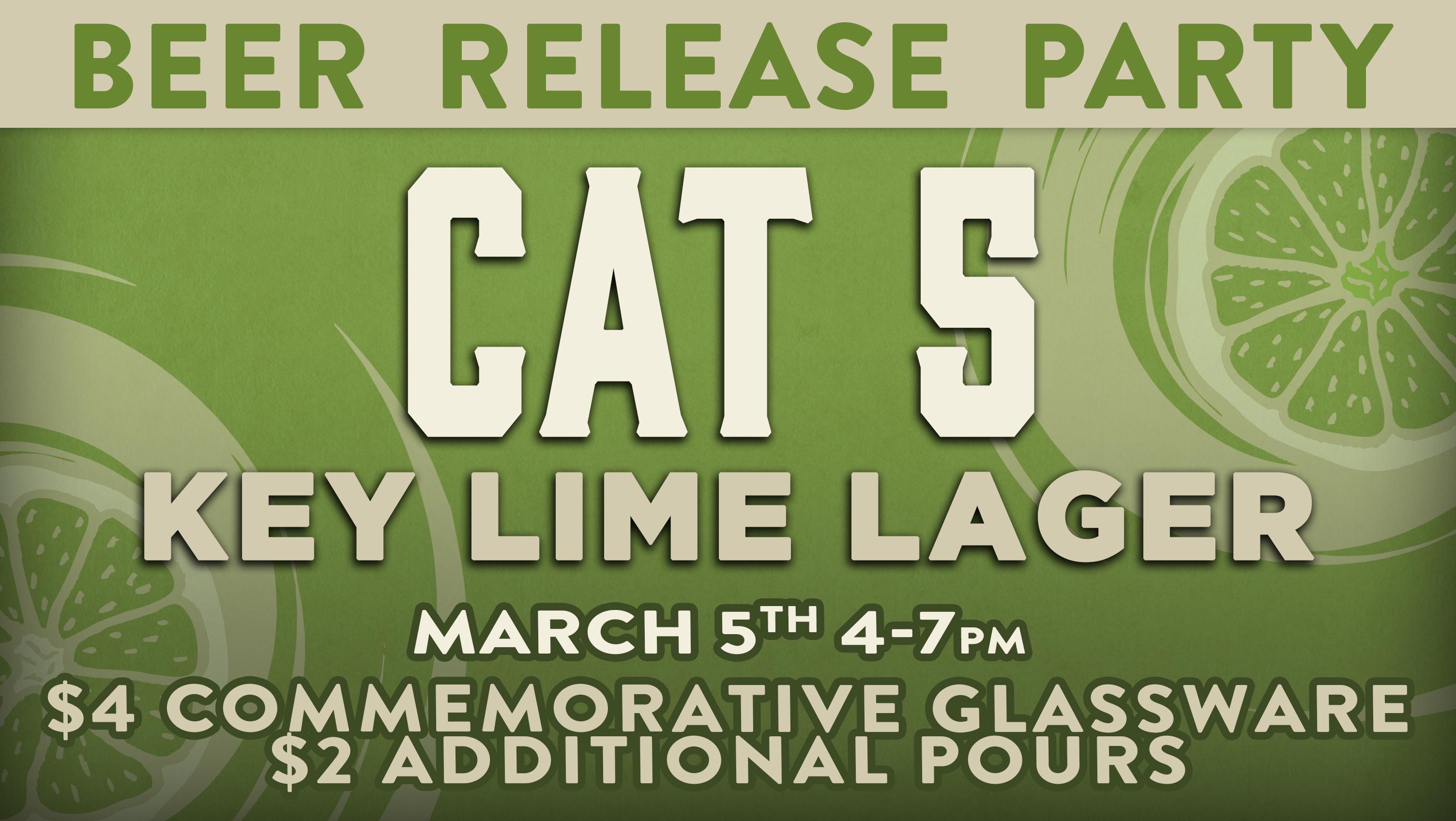 Cat 5 Key Lime Lager Beer Release