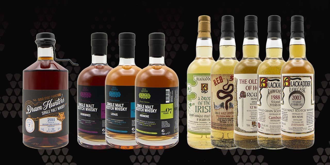 Blackadder, Five Lions & Dram Hunters Whisky Tasting