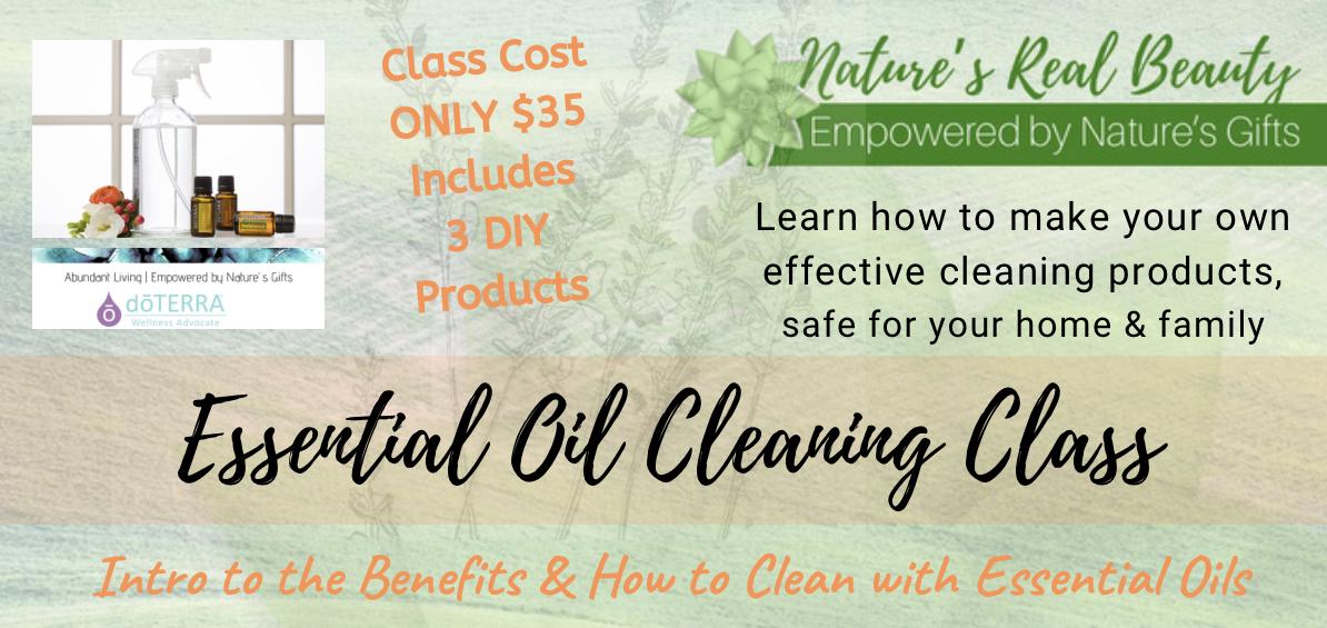 Essential Oil Cleaning Class