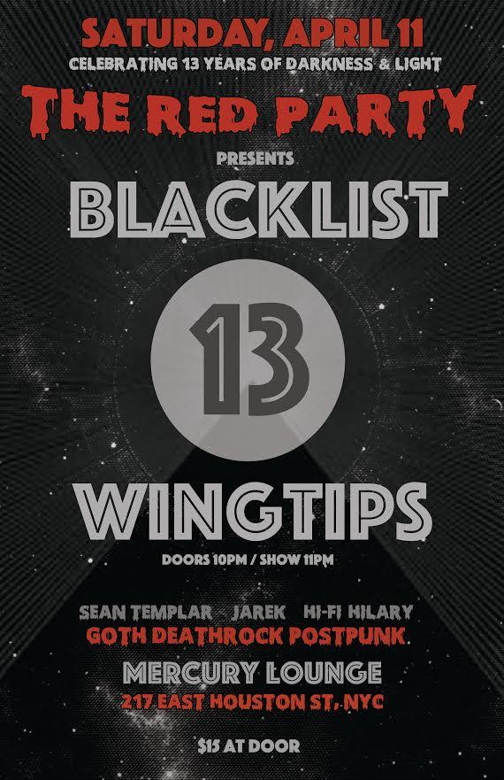 The Red Party 13th Year Anniversary feat. Blacklist & Wingtips