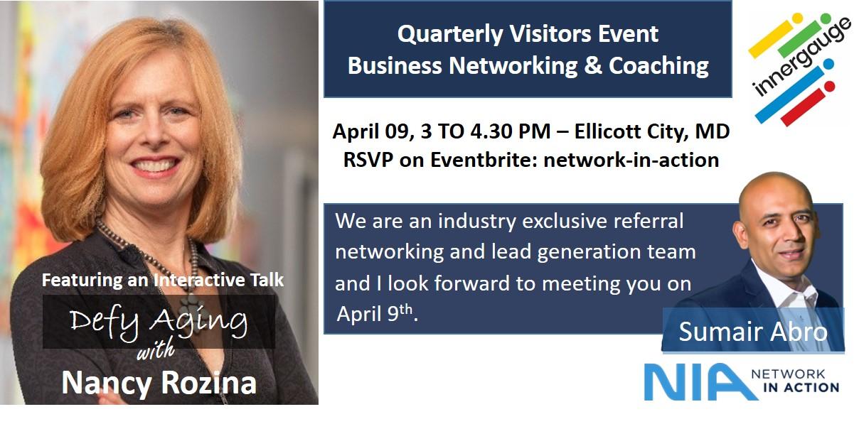 Network in Action-Quarterly Visitors Event-Business Networking & Coaching