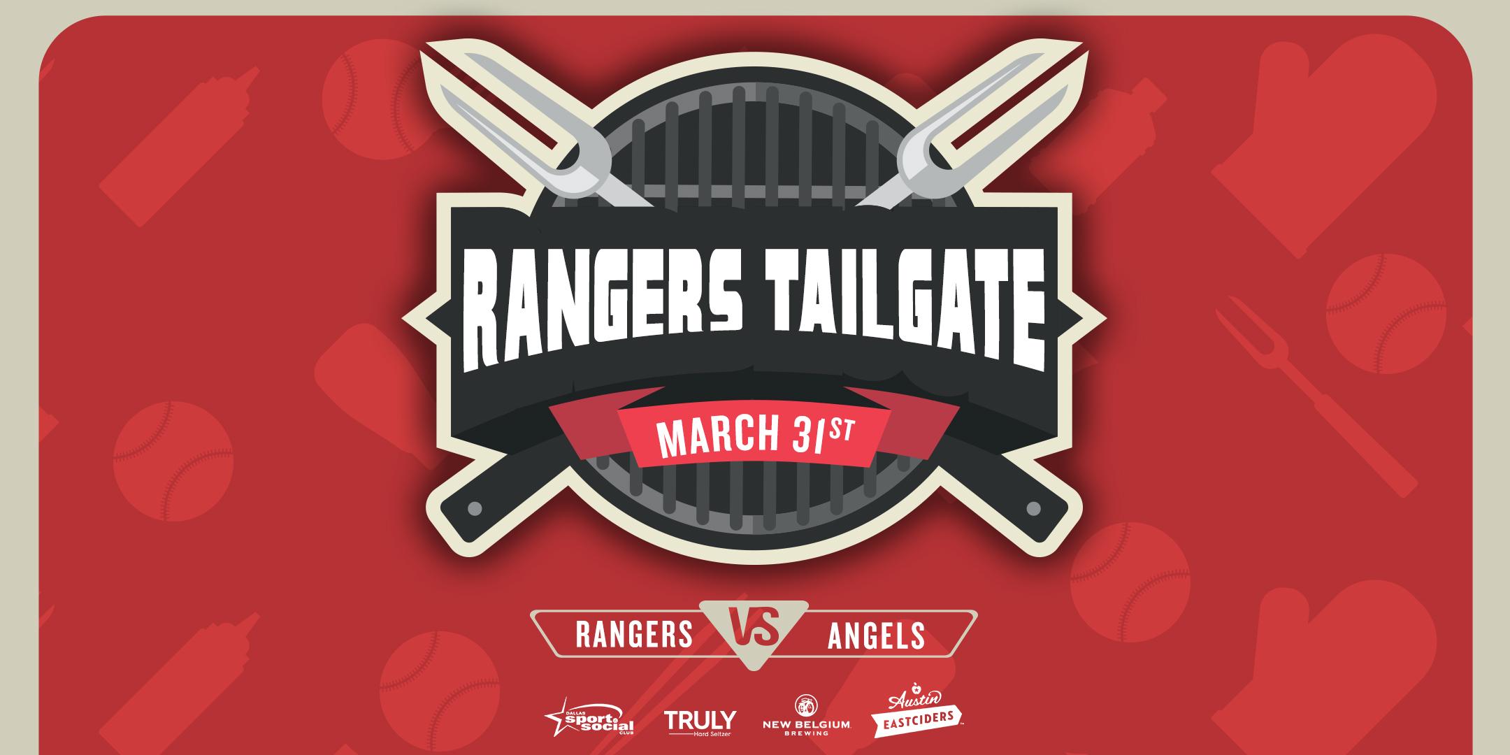 Rangers vs. Angels Opening Day Tailgate at Globe Life Park