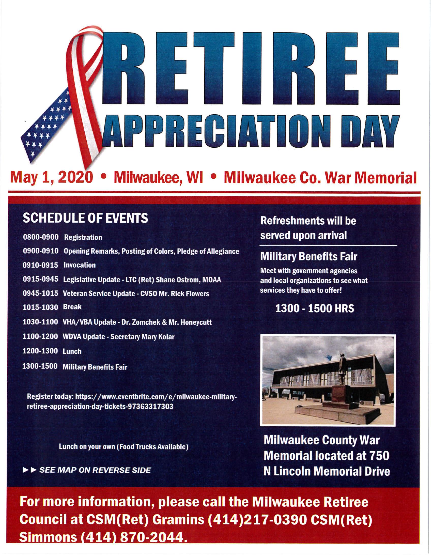 Milwaukee - Military Retiree Appreciation Day