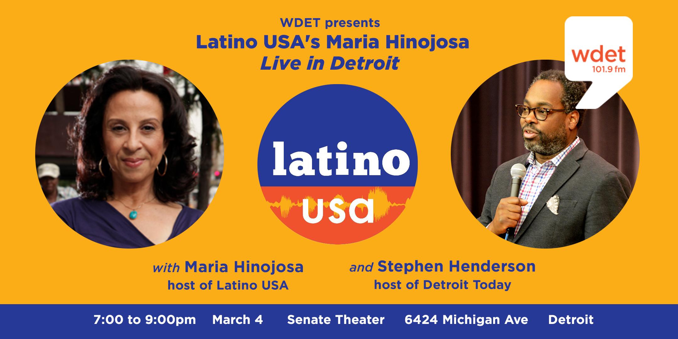 WDET presents Latino USA's Maria Hinojosa, Live in Detroit