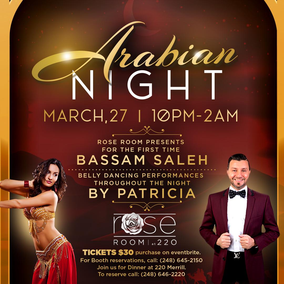 Arabian Nights at Rose Room ft. Bassam Saleh - 27 MAR 2020