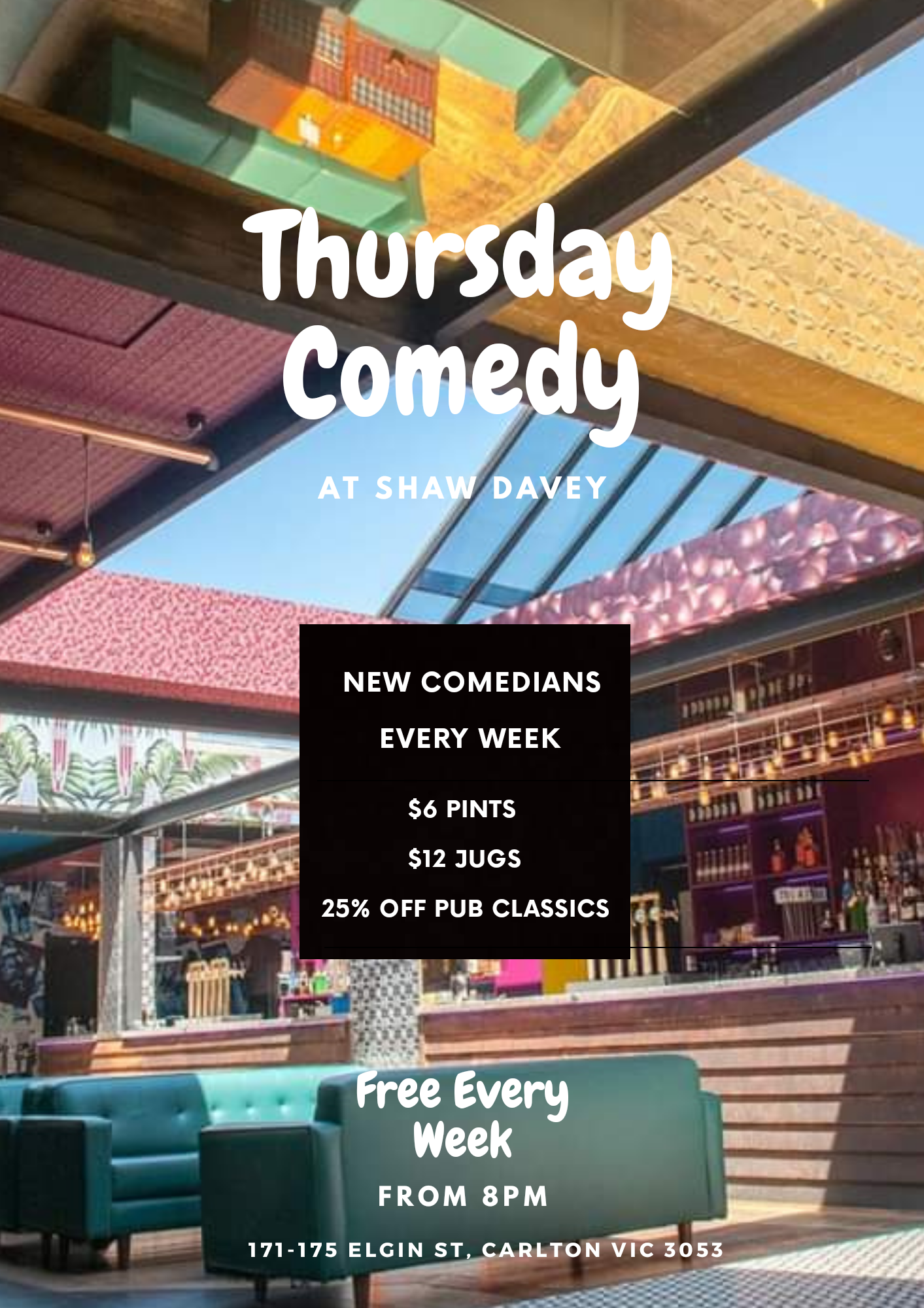 Thursday Comedy at Shaw Davey