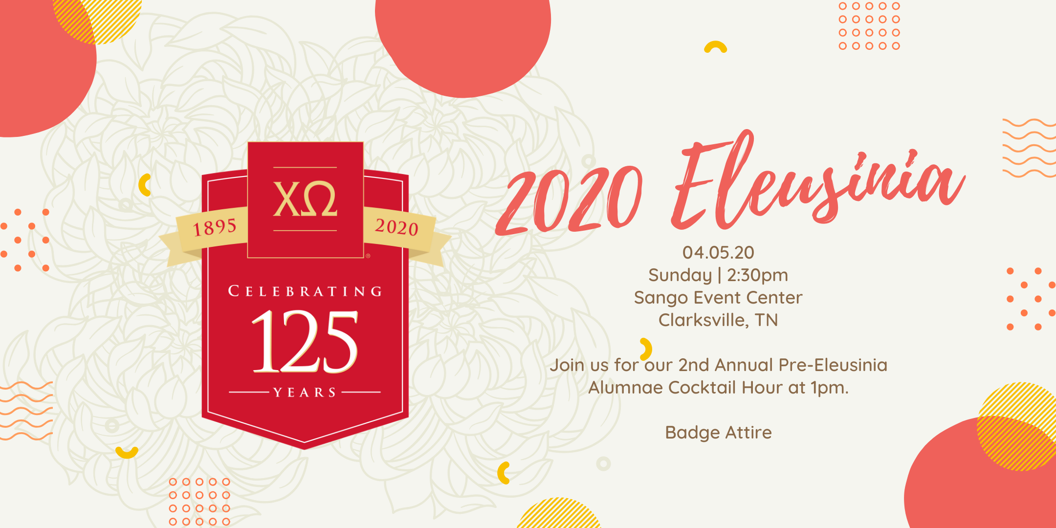 2020 Chi Omega Spring Eleusinia 5 APR 2020