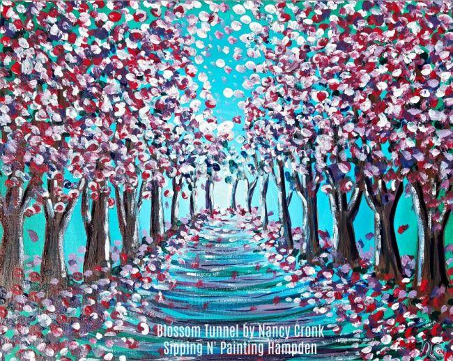Paint Wine Denver Blossom Tunnel Tues April 14th 6:30pm $30