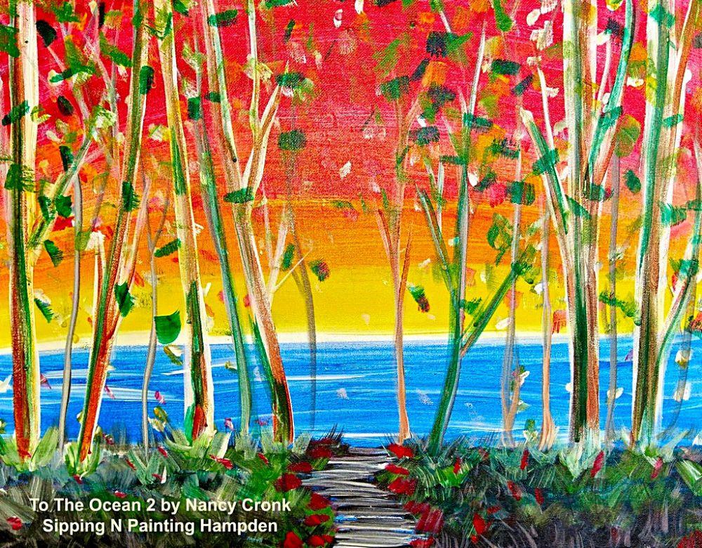 Paint Wine Denver To the Ocean Wed April 15th 6:30pm $35