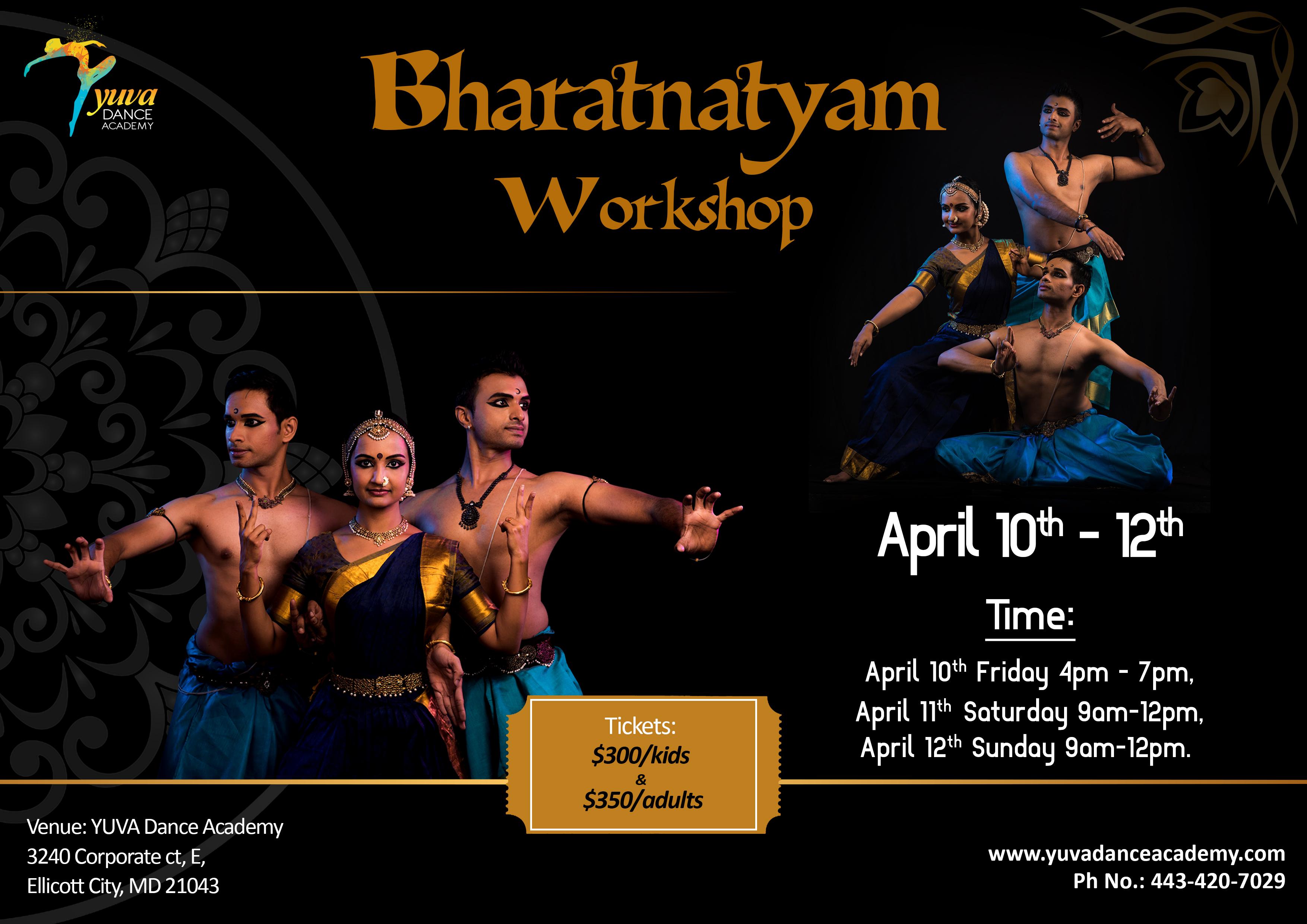 YUVA Bharatanatyam workshop by Parshwanath Upadhye US Tour 2020