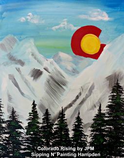 Paint Wine Denver Colorado Rising Thurs May 28th 6:30pm $35