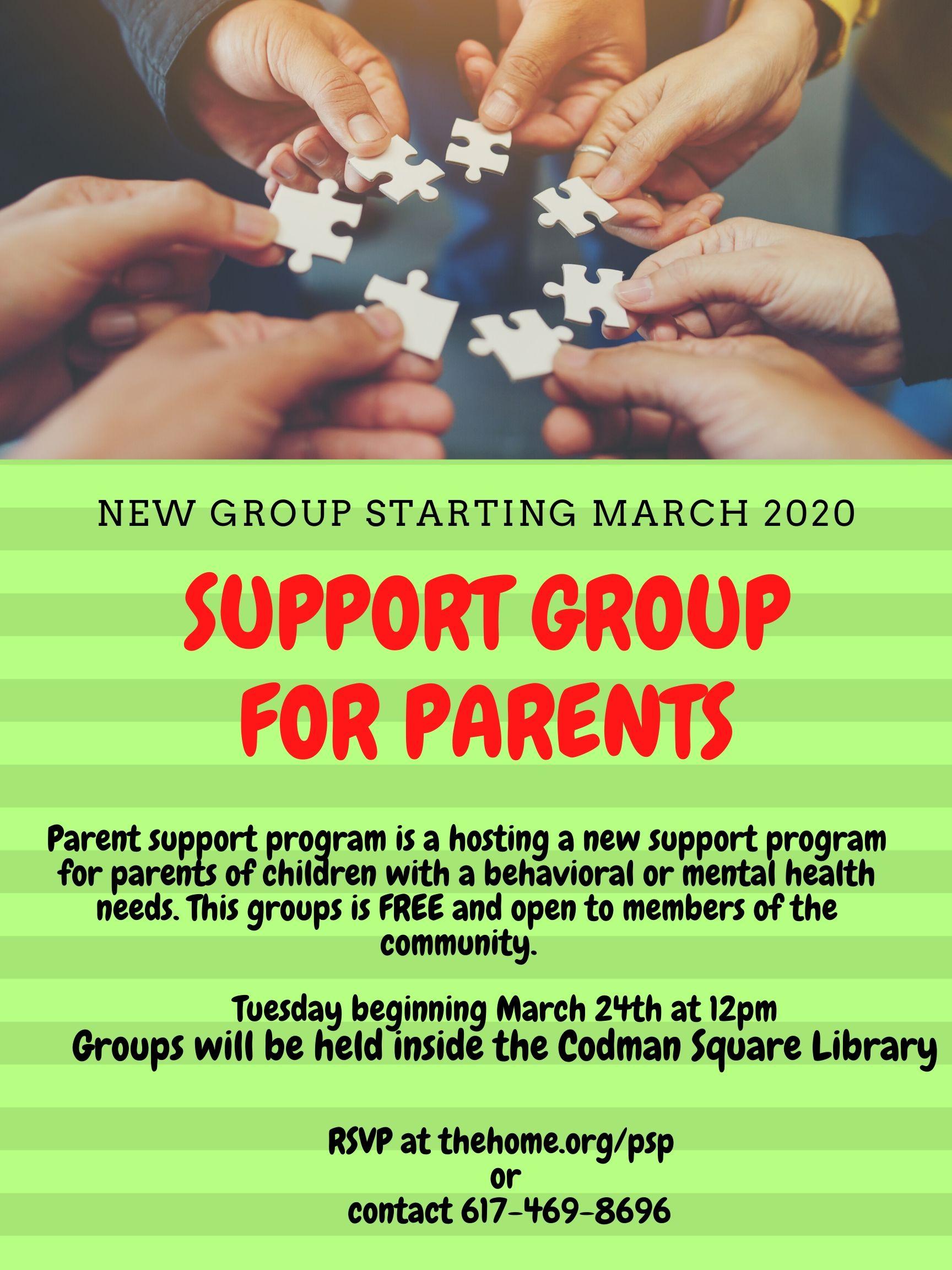 Parent Support Group- Codman Square Library